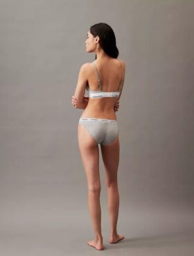 Sujetador de Bralette triangular ligeramente forrado de algodón Modal Icon