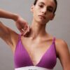 Sujetador de Bralette triangular ligeramente forrado de algodón Modal Icon