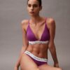 Sujetador de Bralette triangular ligeramente forrado de algodón Modal Icon