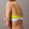 Sujetador de Bralette triangular ligeramente forrado de algodón Modal Icon