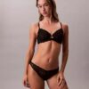 Sujetador de cobertura total Unlined de encaje elástico sensual Sujetador de cobertura total Unlined de encaje elástico sensual