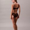 Sujetador de cobertura total Unlined de encaje elástico sensual Sujetador de cobertura total Unlined de encaje elástico sensual