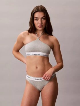 Sujetador halter Unlined de algodón y Modal Icon