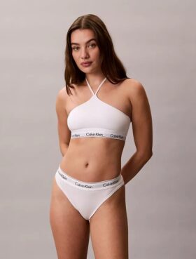 Sujetador halter Unlined de algodón y Modal Icon