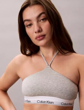 Sujetador halter Unlined de algodón y Modal Icon