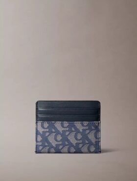 Tarjetero con monograma integral