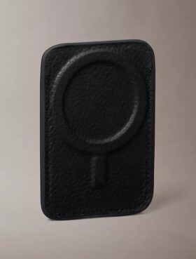 Tarjetero magnético para móvil con logotipo en lámina