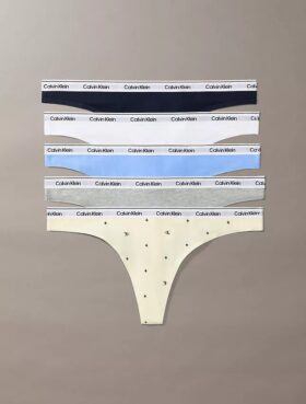 Thong con logotipo icónico, paquete de 5
