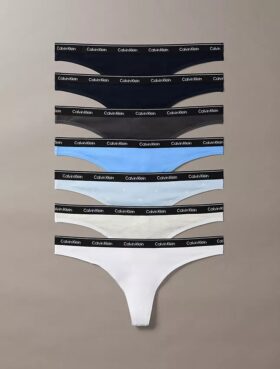 Thong con logotipo Icon, paquete de 7 unidades