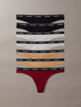 Thong con logotipo Icon, paquete de 7 unidades