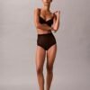 Thong de cintura alta de malla minimalista Thong de cintura alta de malla minimalista