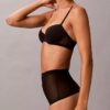 Thong de cintura alta de malla minimalista Thong de cintura alta de malla minimalista