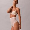 Thong de cintura alta de malla minimalista Thong de cintura alta de malla minimalista