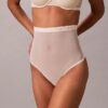 Thong de cintura alta de malla minimalista Thong de cintura alta de malla minimalista