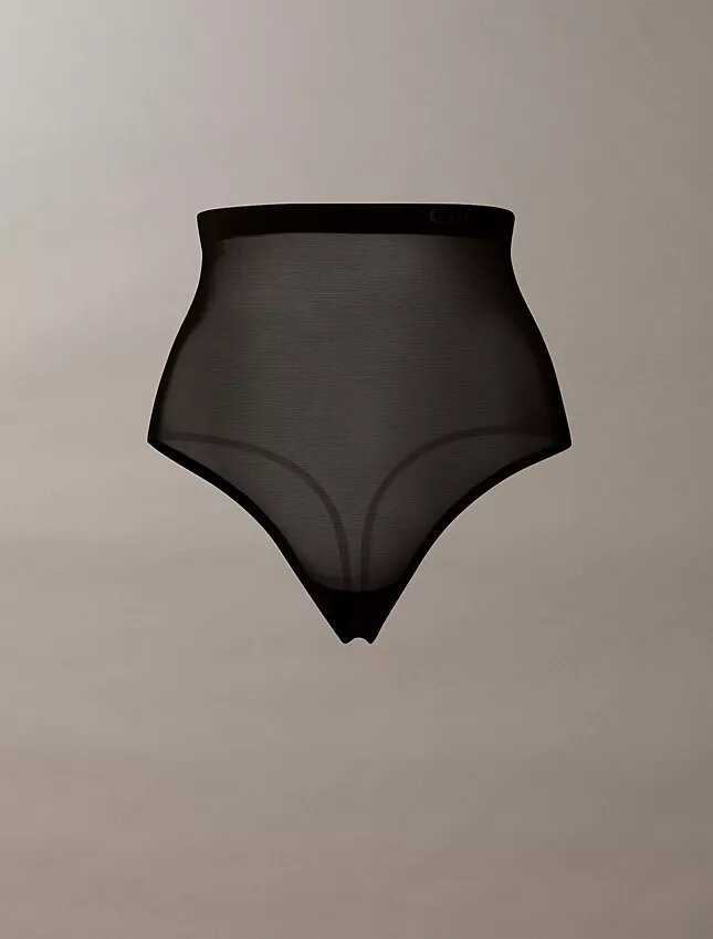 Thong de cintura alta de malla minimalista Thong de cintura alta de malla minimalista