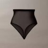 Thong de cintura alta de malla minimalista Thong de cintura alta de malla minimalista