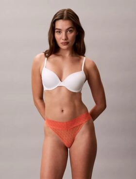 Thong de encaje con logotipo Icon