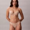 Thong de encaje con logotipo Icon