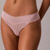 Thong de encaje con logotipo Icon