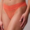 Thong de encaje con logotipo Icon