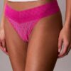 Thong de encaje con logotipo Icon