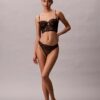 Thong de encaje floral negro de CK Black Thong de encaje floral negro de CK Black