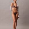 Thong de encaje floral negro de CK Black Thong de encaje floral negro de CK Black