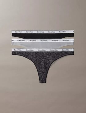 Thong de talle bajo con logotipo Icon, paquete de 3
