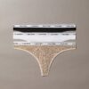 Thong de talle bajo con logotipo Icon, paquete de 3