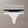 Thong de talle bajo con logotipo Icon, paquete de 3