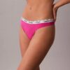 Thong de talle bajo con logotipo Icon, paquete de 3