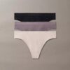 Thong de talle medio Bonded Flex, paquete de 3
