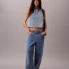 Top corto de denim