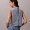 Top corto de denim