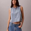 Top corto de denim
