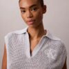 Top corto de ganchillo con Monogram Top corto de ganchillo con Monogram