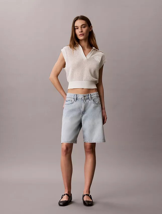 Top corto de ganchillo con Monogram Top corto de ganchillo con Monogram
