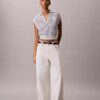 Top corto de ganchillo con Monogram Top corto de ganchillo con Monogram