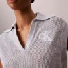 Top corto de ganchillo con Monogram Top corto de ganchillo con Monogram