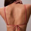 Top de bikini triangular liso