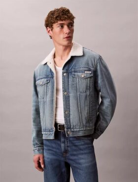 Trucker Jacket de sherpa estilo años 90 Trucker Jacket de sherpa estilo años 90