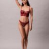 Unlined balconette bra with floral lace in black from CK Black Unlined balconette bra with floral lace in black from CK Black