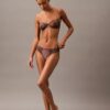 Unlined balconette bra with floral lace in black from CK Black Unlined balconette bra with floral lace in black from CK Black