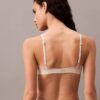 Unlined balconette bra with floral lace in black from CK Black Unlined balconette bra with floral lace in black from CK Black