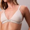 Unlined Cotton Stretch Triangle Bra