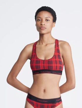 Unlined Icon Cotton Modal Holiday Bralette