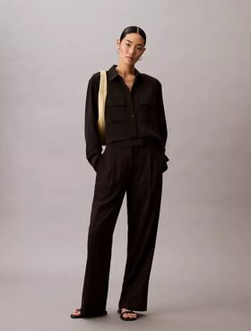 Utility Shirt holgada con botones Utility Shirt holgada con botones