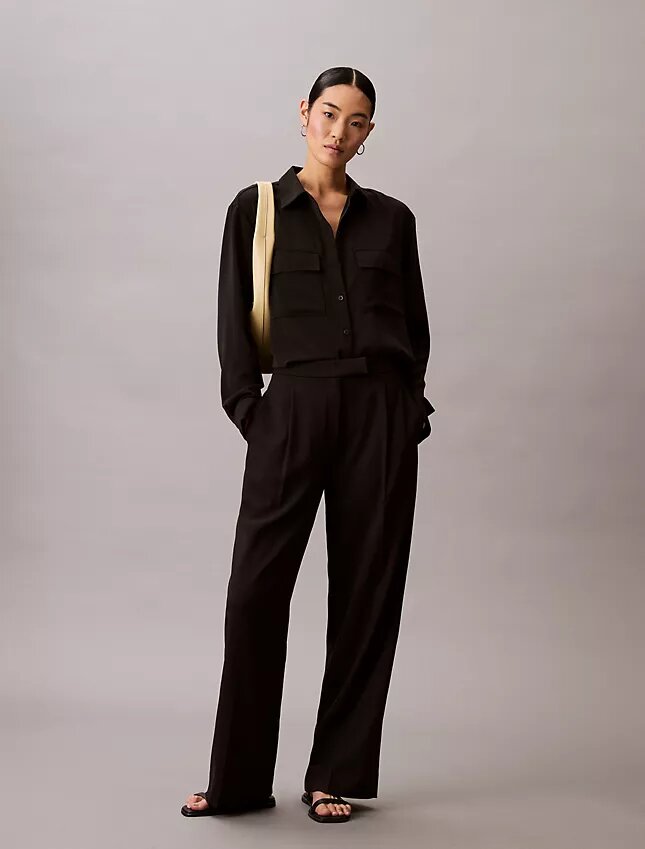 Utility Shirt holgada con botones Utility Shirt holgada con botones