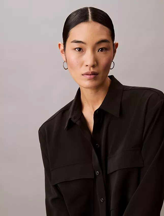 Utility Shirt holgada con botones Utility Shirt holgada con botones