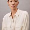 Utility Shirt holgada con botones Utility Shirt holgada con botones